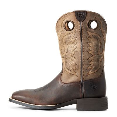 Ariat Western: Sport Ranger Botas Western Hombre - Marrones / Beige (DFSKL8147)